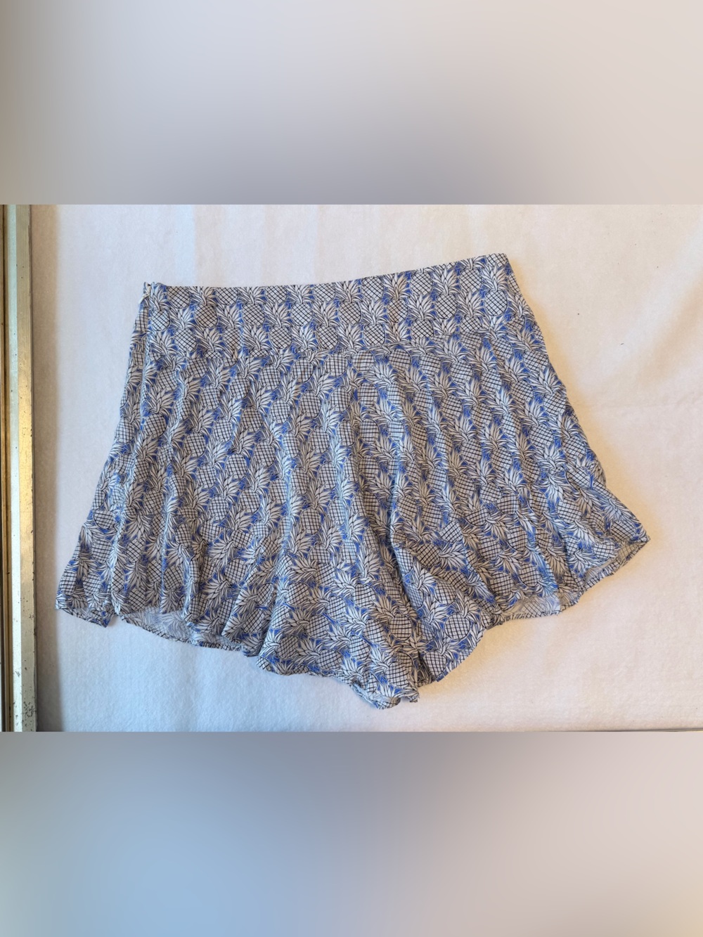 Maeve Blue, White & Black Pineapple-Print Skort - Picture 4 of 4